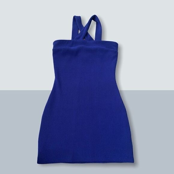 Medium Royal Blue Marciano Bodycon Dress - Picture 2 of 5
